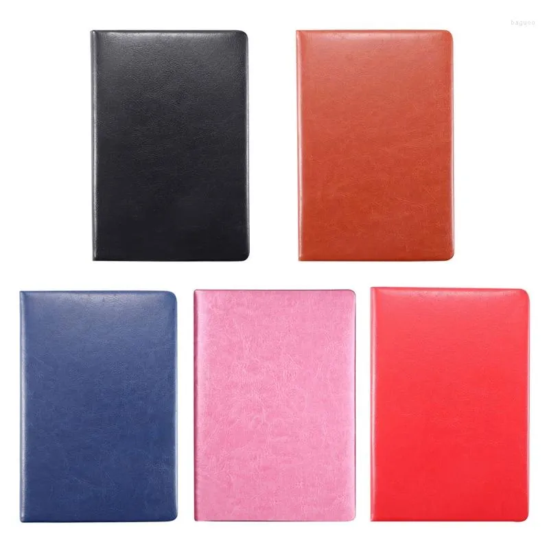 Business Leather Notebbook Журнал повестка дня на выровненном бумаге Планировщик Блокнот