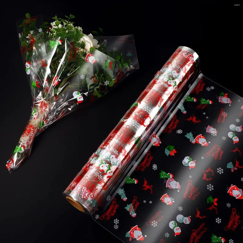 Gift Wrap Cellophane Paper Wrapping Christmas Roll Clear Wrapper Sheet Fortransparent Bags Baskets Basket Packing