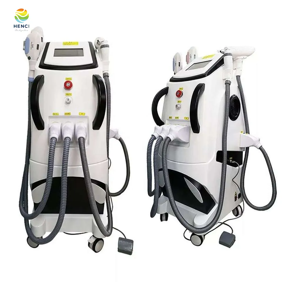 4 em 1 ELIGHT RF Rejuvenescimento da pele IPL Laser Depilação Lasers Máquina de remoção de pigmento de tatuagem 360 Magneto Remoção de pêlos