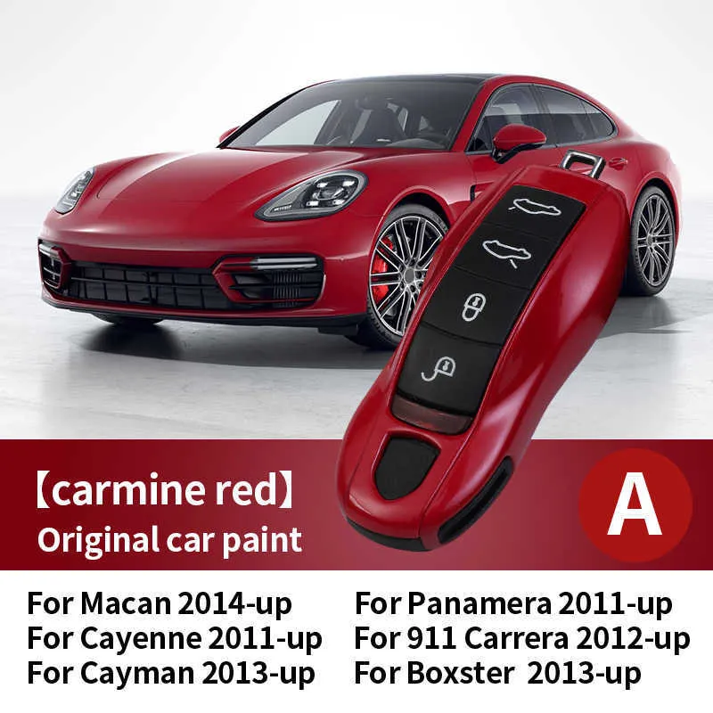 KUNIO Custodia Portachiavi In ABS Per Chiavi Porsche (Macan, Panamera, 911, Boxster, Cayenne, Cayman), 3 Tasti, Colore Bianco, Con Portachiavi E Cacciavite Incluso.