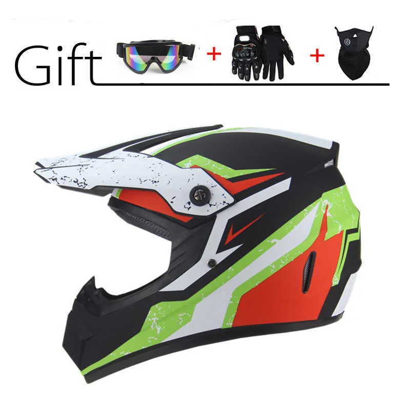 Casques de cyclisme 2020 Nouveau Casque de moto tout-terrain Casco Moto Motocross intégral DOT Helm Moto professionnelle ATV Descente Racing Dirt Bike T221107