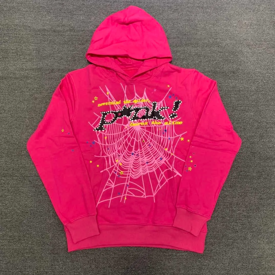 23ss Spider Pink Sp5der Sweats à capuche Jeunes Sweatshirts Streetwear Thug 555555 Angel Hoody Hommes Femmes 11 Web Pull Livraison Rapide