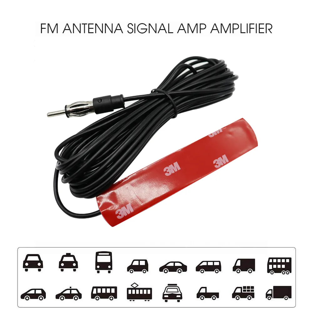 Amplificateur de Signal FM pratique universel, Anti-interférence, Radio,  antenne de voiture, pièces automobiles