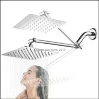 Heads Faucets Showers As Home & Gardenamazon 8 10 12 Stainless Steel Head Polished Chrome Bathroom Rain Big Showerhead And Rotatable317c