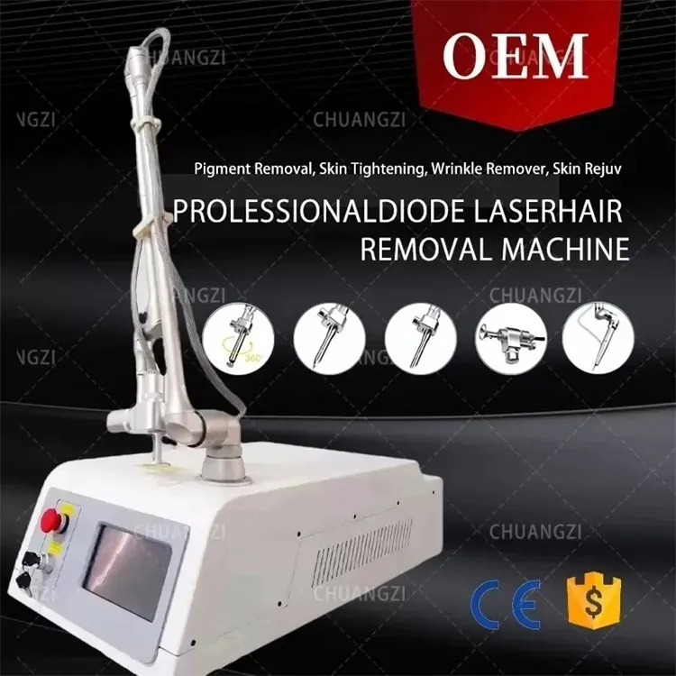 7 in 1 Picosecond Laser tattoo birthmark removal face acne care machine q switched 755nm honeycomb therapy pico laser treatment 808nm Hair-Removal