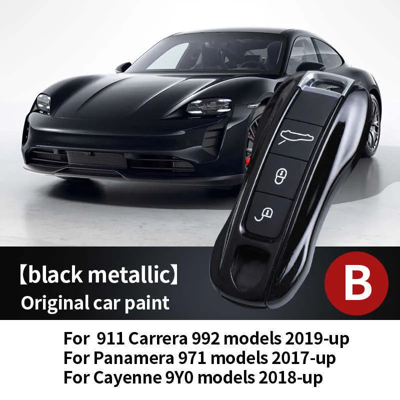 Custodia In Pelle Pelle Per Chiave Porsche – Modelli 911, Cayenne, Macan, Panamera – Protezione Anti Graffio – Marrone Artigianale