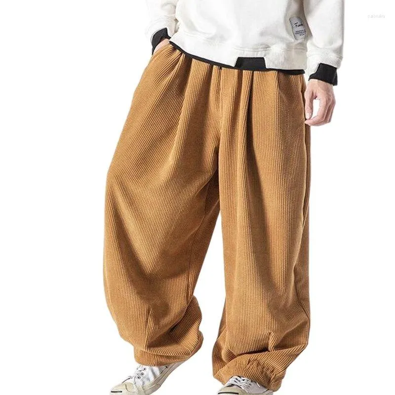 Pantalons pour hommes Plus longs Pantalons pour hommes Taille plus Corduroy Harlan Slacks Bloomers