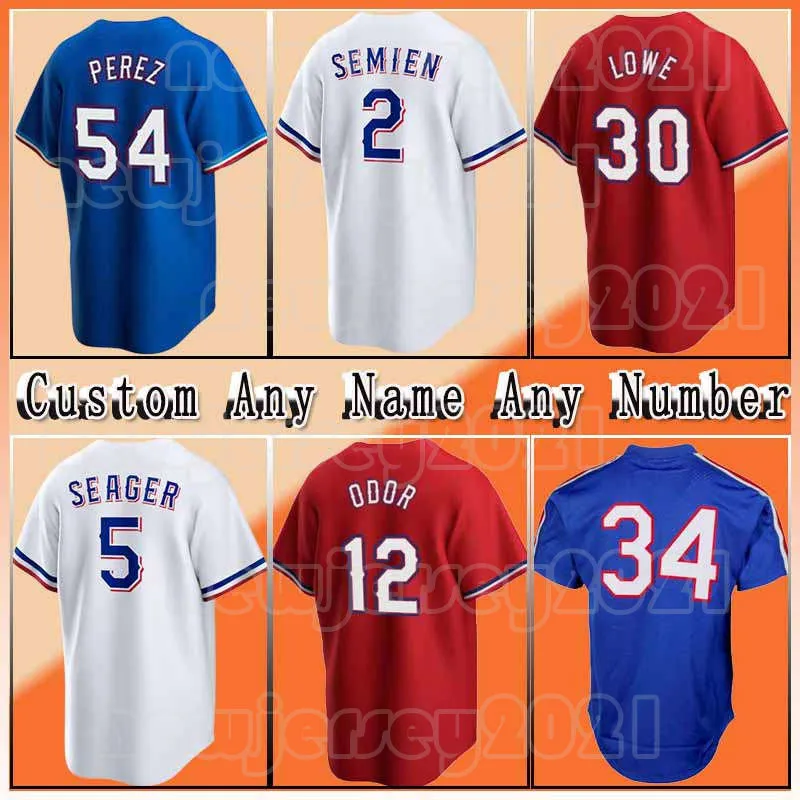 34 Nolan Ryan Beyzbol 2 Marcus Semien Jersey 5 Corey Seager 54 Martin Perez Rangers 53 Adolis Garcia Texas 51 Yerry Rodriguez 30 Nathaniel Lowe 9 Mark Mathias Miller