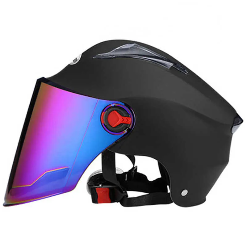 Caschi da ciclismo Nuoman 318 Casco da moto elettrico per adulti Visiere per lenti Casco da moto Bicicletta Estate Scooter Moto Casco per uomo Donna T221107