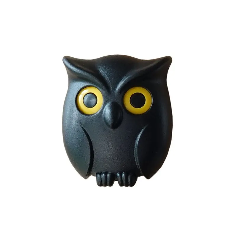 Hibou nuit mur magnétique maison porte-clés aimants tenir porte-clés porte-clés crochet suspendus clés ouvrira les yeux décoration zxf49