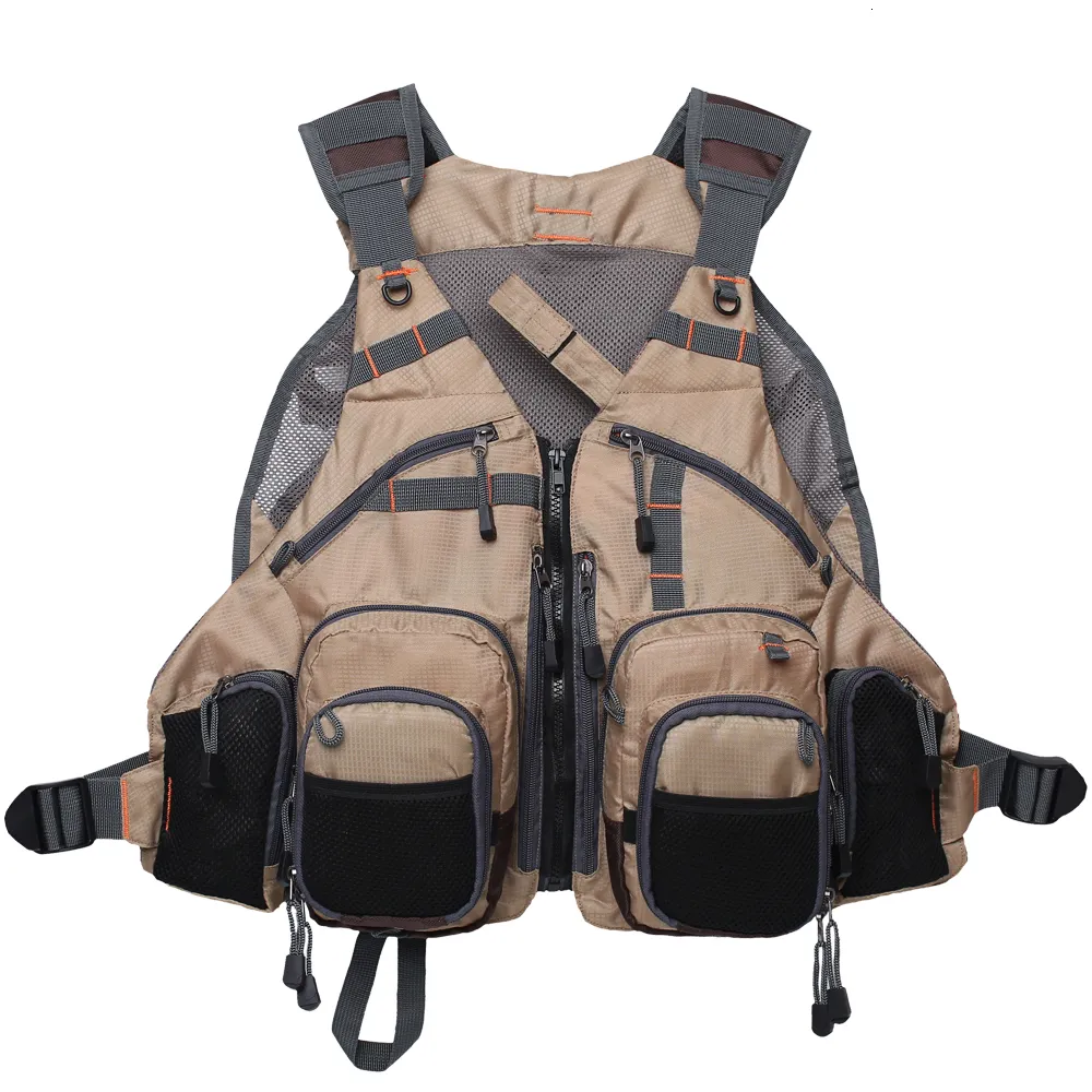 Gilet De Pêche Vintage Canvasback – Beige – Taille XL – Homme – Coton/toile