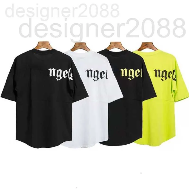 T-shirts pour hommes designer pa 22 lm mens t-shirt ange 3d lettre impression t-shirt à manches courtes américain hiphop sweat-shirt coton lâche surdimensionné hommes femmes rond 32L7