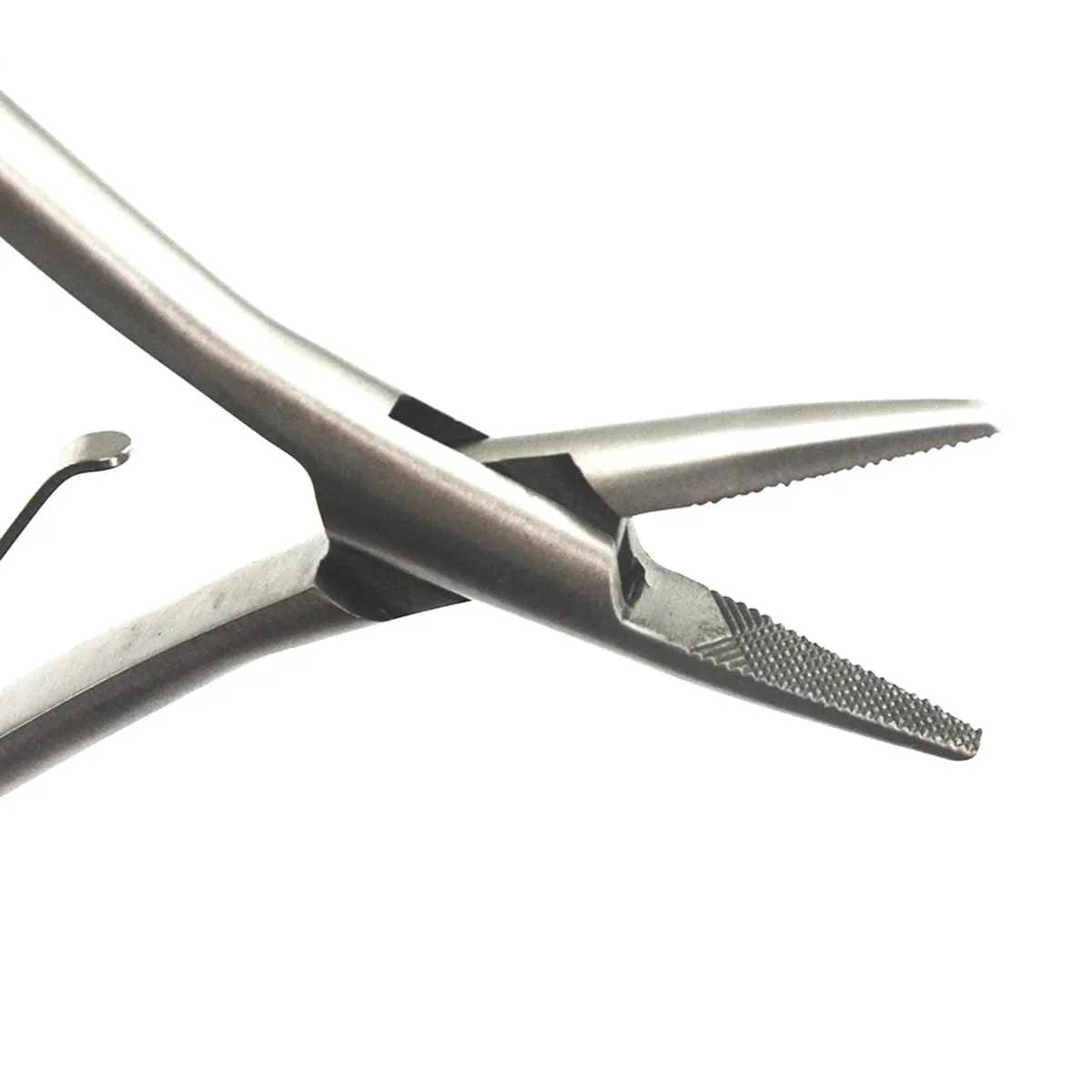 7 inç gümüş paslanmaz çelik kelepçe saç uzatma iki delikli keratin saç uzantıları kaldırma araçları