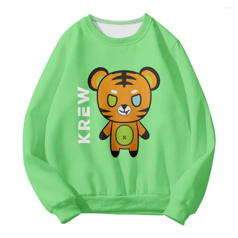 Mens Hoodies ItsFunneh Krew District Merch Unisex Crewneck Long Sleeve