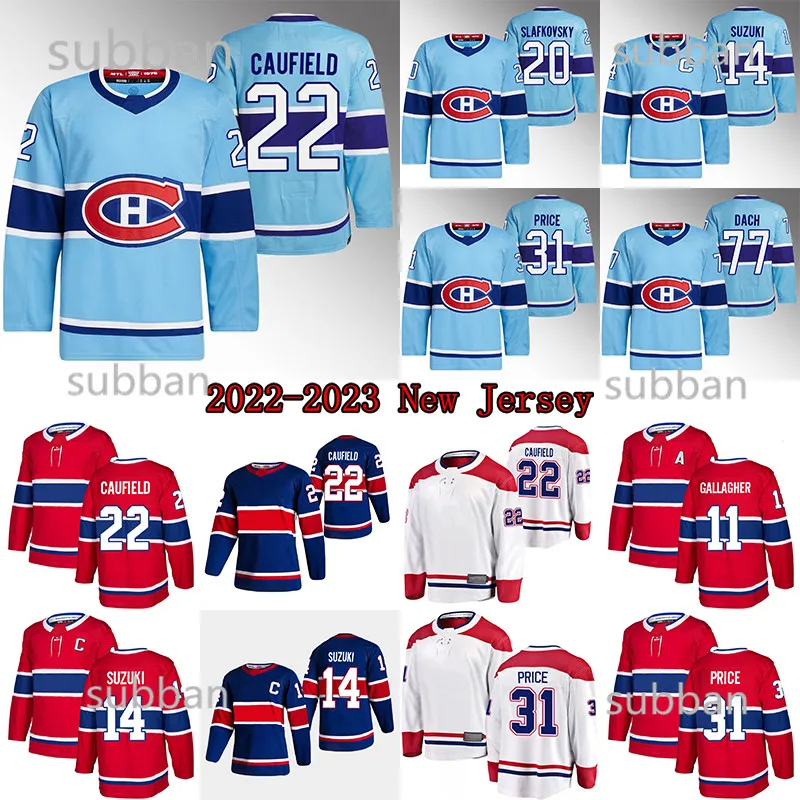 20 Juraj Slafkovsky Reverse Retro Jersey 22 Cole Caufield 14 Nick Suzuki Kirby Dach Brendan Gallagher Price Sean Monahan Jerseys