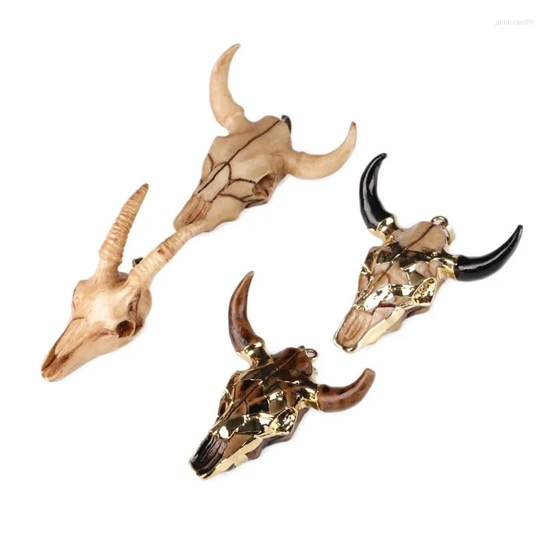 Подвесные ожерелья Kejialai Cow Bull Ox Head Charm Vintage Cokate для ожерелья