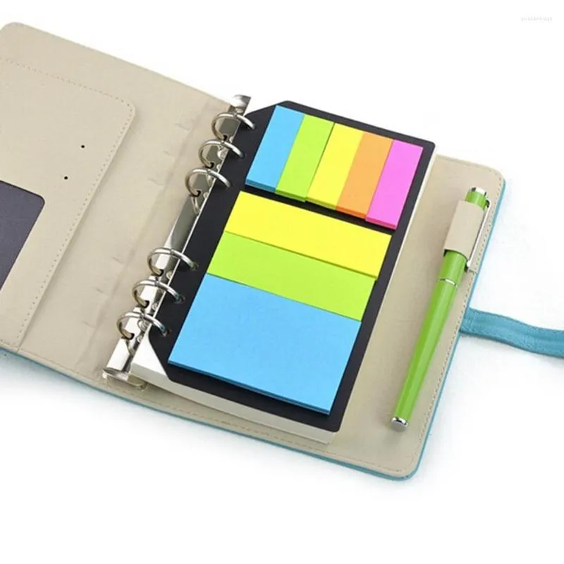 Sticky Notes Planner Załącznik 6 Otwory spoiwa Dairy Memo Divider Divider do luźnego liści spiralny notebook B5 A5 A6