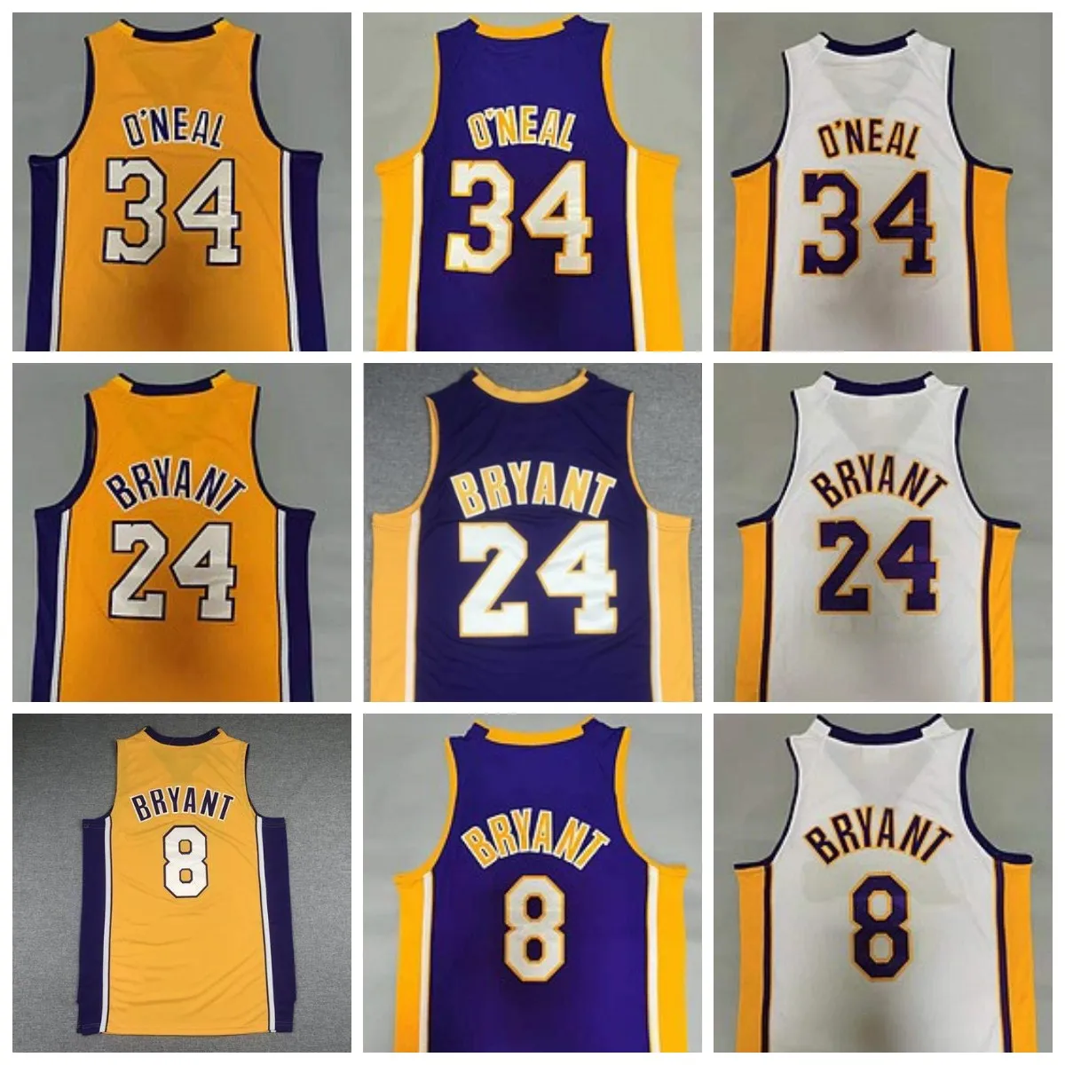 레트로 농구 저지 Purple O 34 Neal Throwback 24 8 Mens New Jerseys Stitched 2003-04 2009-10 2000-01 1999-2000