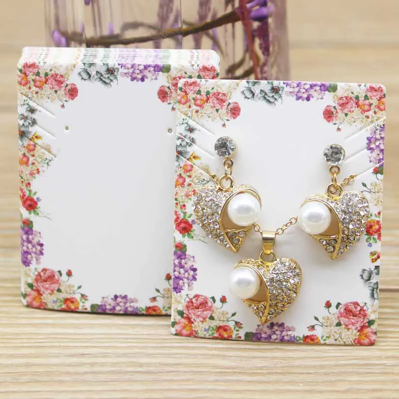 Marble Jewelry Cards 5.1x6.3cm Size For Displaying Earrings With