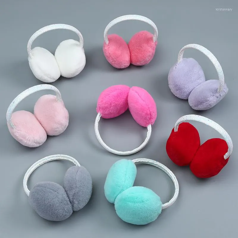 Berets INS Fashion Earmuffs Faux Fur Hang Ear Cover Warm Winter Headwear Muffs Unisex Adult Warmer Fold