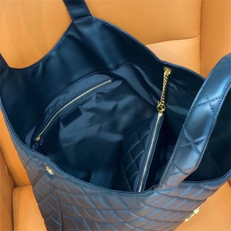 Дизайнерская сумка через плечо Icare Maxi Дизайнерские сумки Женская большая сумка с ромбовидным шитьем Пляжная мода Большие сумки для покупок на плечах