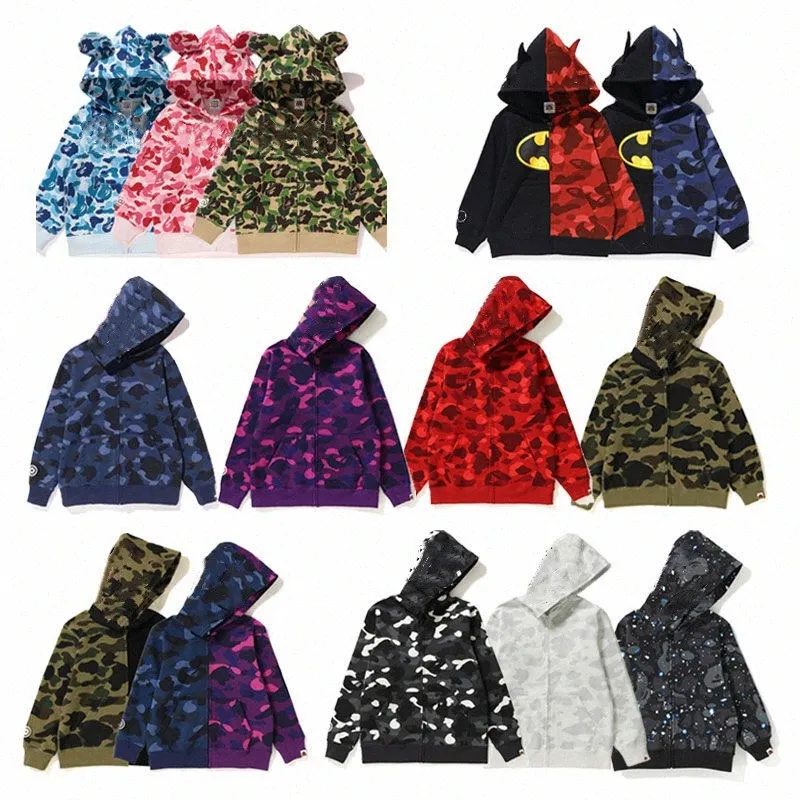 squalo abbigliamento per bambini bebè bambini Cappotti giacca con cappuccio Jogger Tuta ragazzi ragazze Pullover Felpa in pile Girocollo Uccello OVO Drake Felpa con cappuccio nera C1Qq #