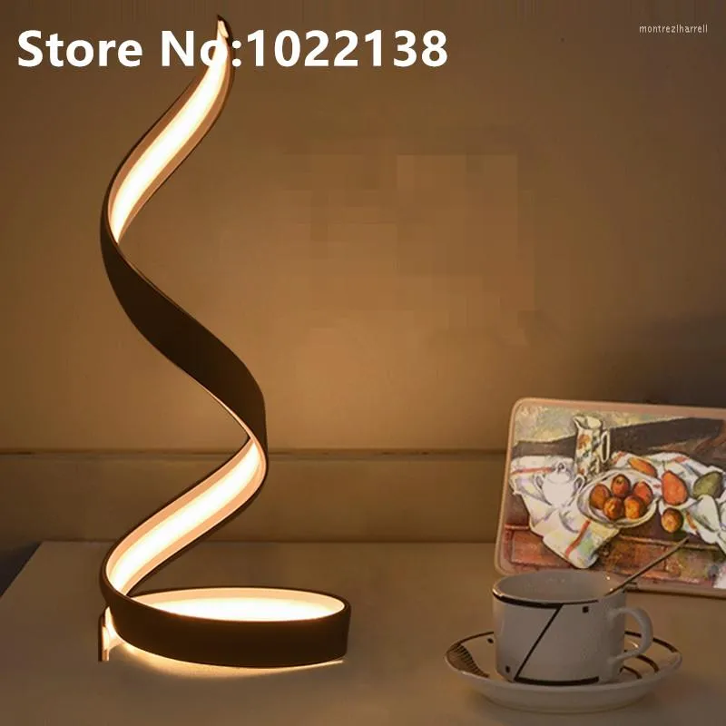 Masa lambaları Lamba Yatak Odası Işık Basit Modern Çalışma Masası Nordic Art Dekor Oturma Odası Beyaz Led