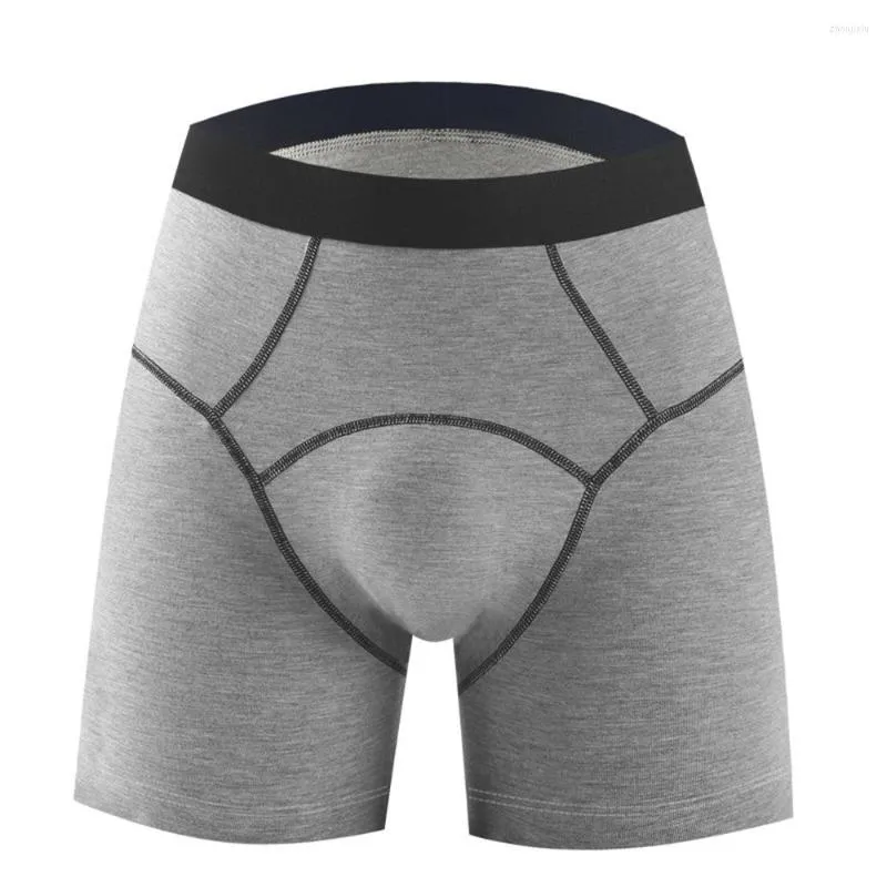 Sous-vêtements hommes maillots de bain shorts de jambe longue sous-vêtements U poche convexe slips Boxer Modal sport troncs de gymnastique pour garçons