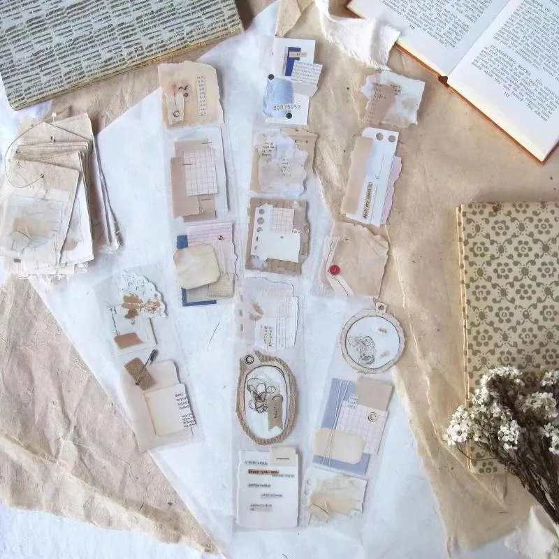Present Wrap Vintage Paper Poems to Covered Washi Pet Tape för Card Making DIY Scrapbooking Plan Decorative Sticker