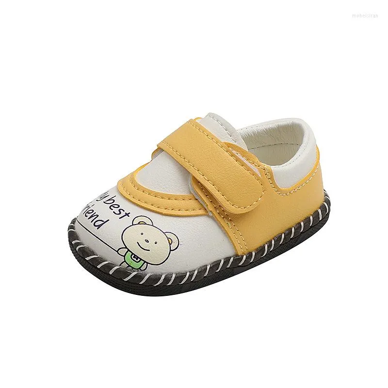 Pierwsze Walkers Cartoon Baby Walking Buty Miękkie podeszwy Mocassins Flats