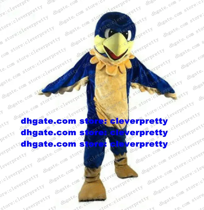 Blue Eagle Bird Mascot Costume Adult Full-Body Corduroy Fabric with ...