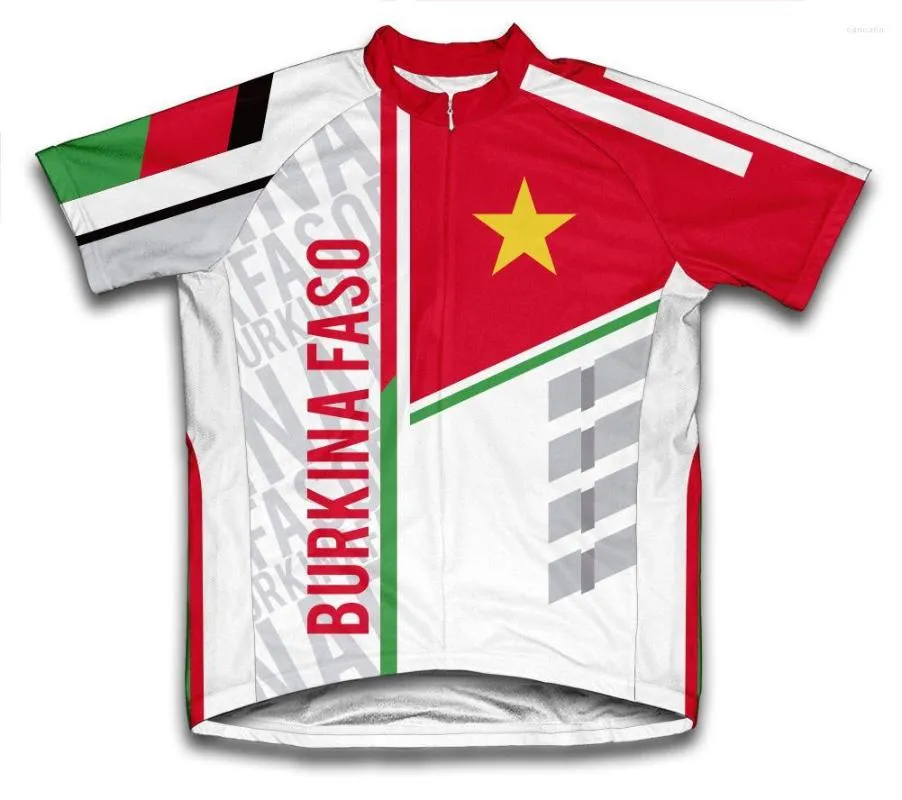 Racing Jackets Burkina Faso More Style Men Classic Cycling Team Short Sleeved Bike Road Mountain Clothing Outdoor Jersey