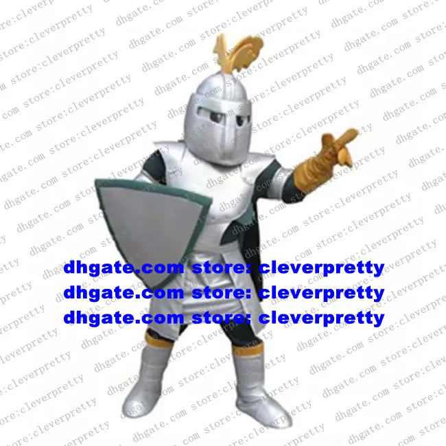 Soldier Warrior Mascot Kostuum Fighter Fighter Knight Guard Bodyguard Chevalier Catoon Character Film Thema Fossick voor klanten ZX2501