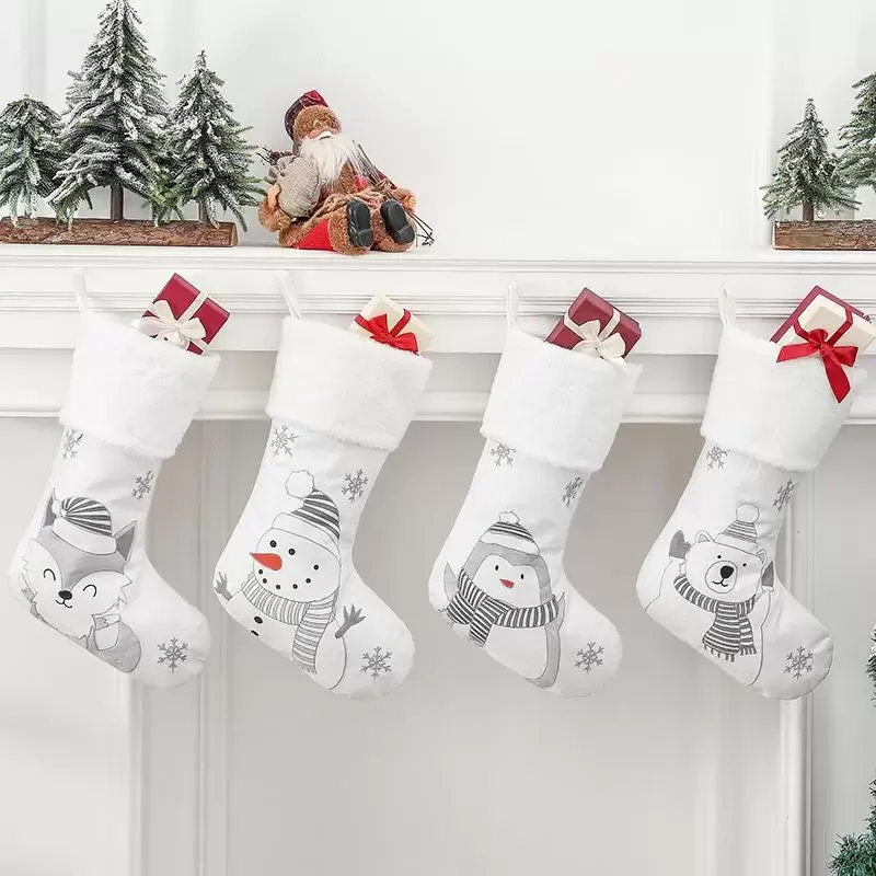 UPS Nowe materiały dekoracyjne Ubierz Boże Narodzenie Big Socks Christmas Tree wisior dziecięcy prezent na cukierki Scena 417