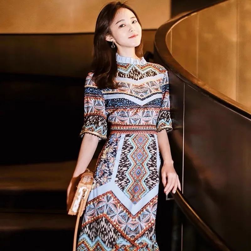 chinese dress ladies Hobemty Women's Fishtail Dress 3/4 Sleeve Square Neck Elegant Work Mermaid  Pencil Dresses Large Black at Amazon Women's Clothing store main image 0