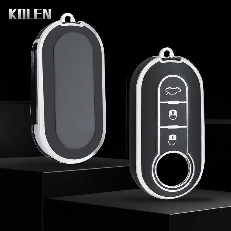 Funda Protectora Blanda Para Llave De Coche - Compatible Con Fiat Ducato 500, Punto, Peugeot Boxer, Citroen Jumper (Negro)