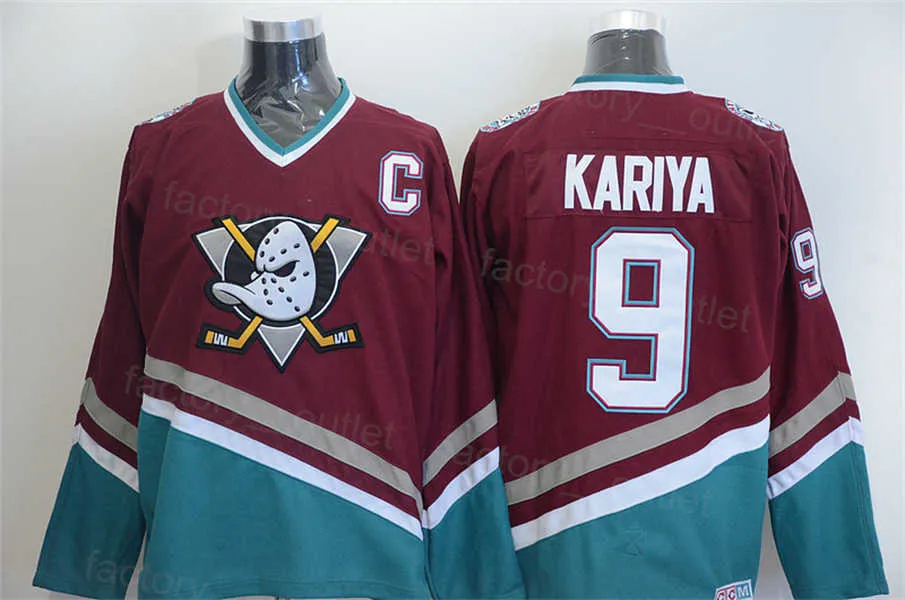 Paul Kariya Mighty Ducks Classic Jersey Retro Hockey Jersey
