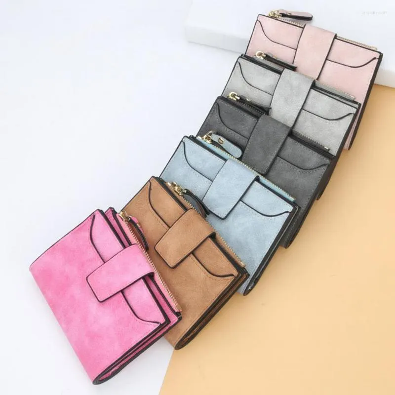 Storage Bags 2022 Fashion Women Wallets Small Zipper PU Leather High Quality Female Purse Card Holder Comestic Bag Lipstick Pouch