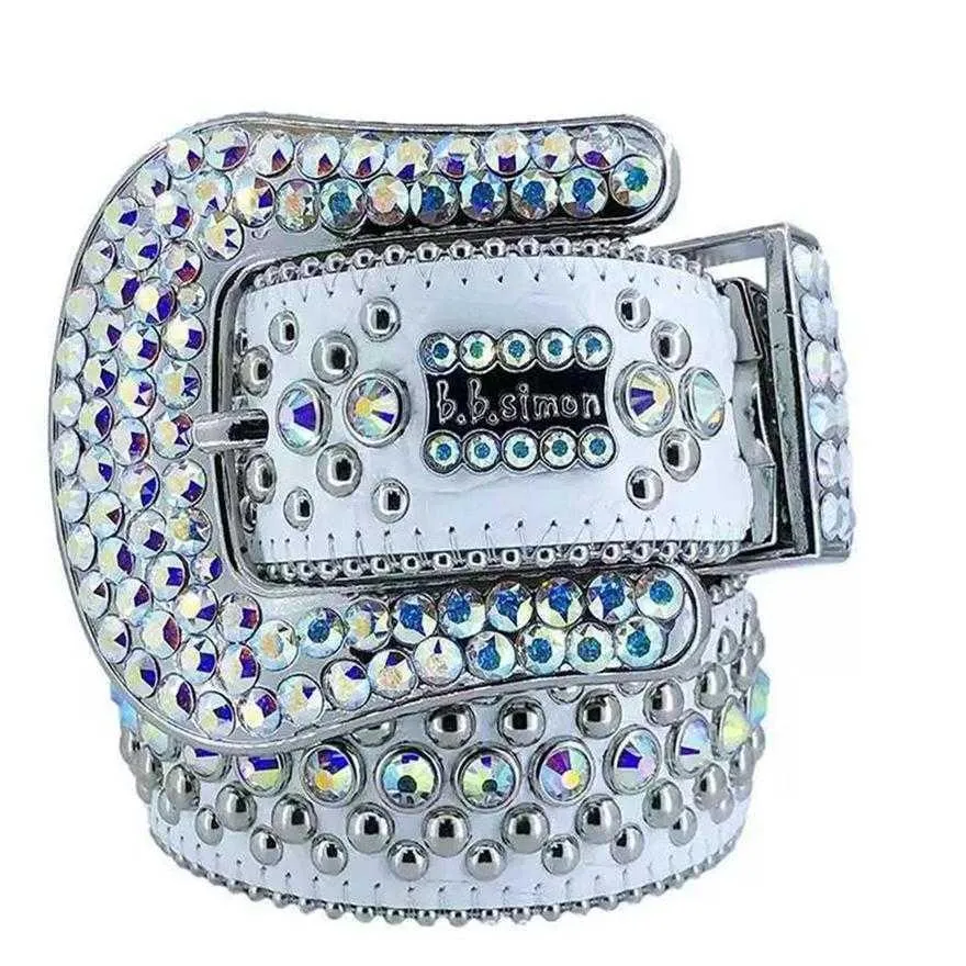 Modedesigner-Gürtel für Damen, hochwertiger Herren-BB-Simon-Strassgürtel mit glitzernden Strasssteinen, Breite 4,0 cm, Bund235u Hcy