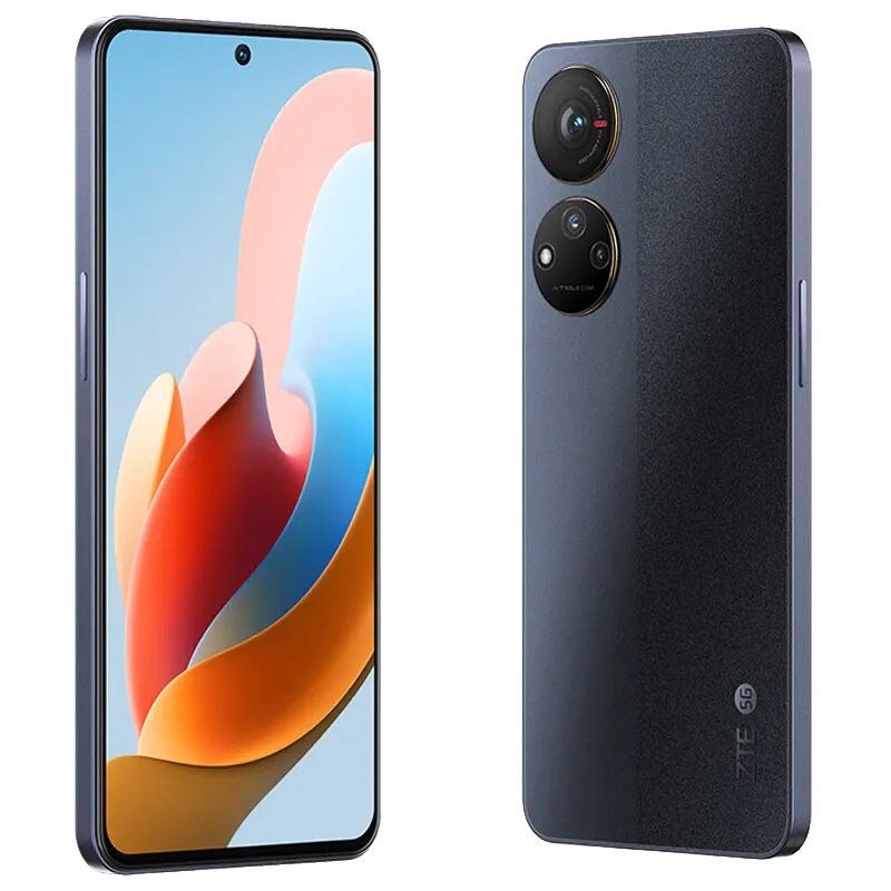 Original Xiaomi Zte Voyage 40 Pro Plus 5G Mobiltelefon 8GB RAM 256 GB ROM MTK Dimensitet 810 Android 6.67 "Full Screen 64.0MP NFC 4510MAH Face ID Fingeravtryck Smart mobiltelefon