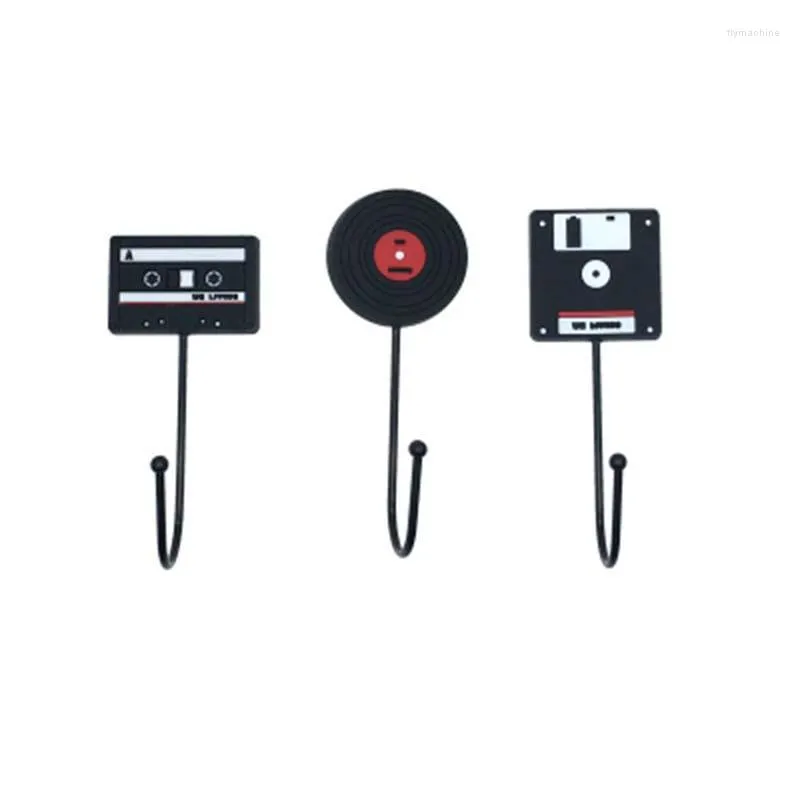 Display Hooks Creative Retro Tape Record Disk Shape Bedroom Wall Resin  Racks Super Strong Adhesive Hangers Bathroom From Flymachine, $7.06