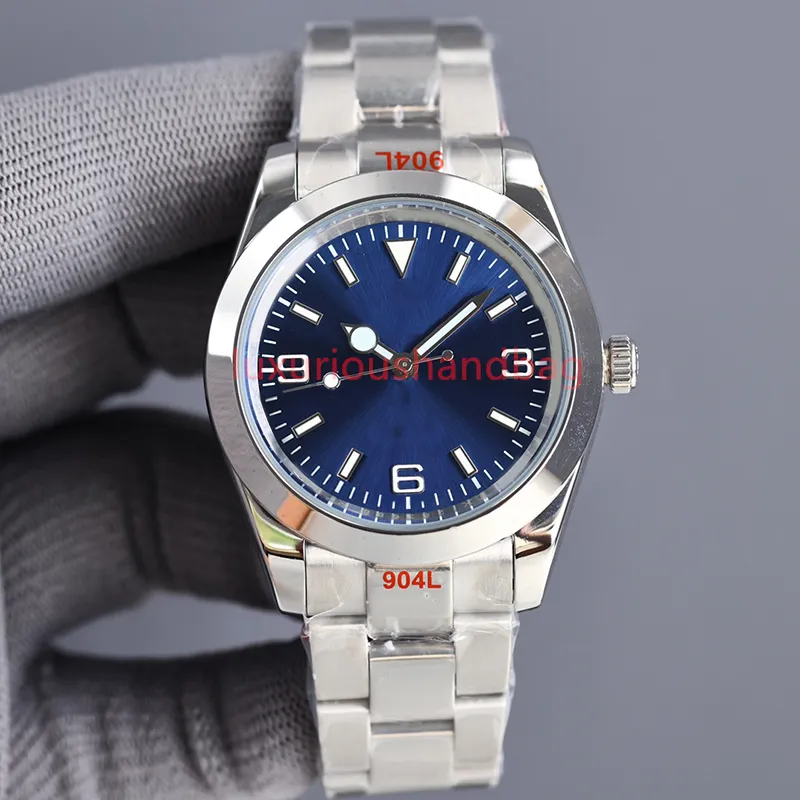 Montre de luxe pour hommes, cadran bleu, 42 mm / 39 mm / 36 mm, mouvement mécanique automatique ST9, acier inoxydable 904L, cristal bleu, étanche, montre de luxe, montre dhgate watch