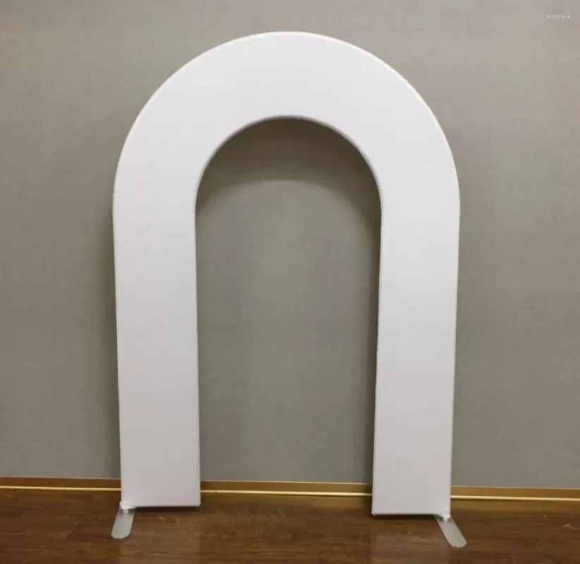 Party Decoration White Arch Backdrop Cover Solid Color Kids Baby Shower Birthday Wedding Chiara Wall Panel Arched Metal Stand Frame