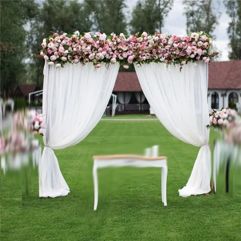 Tenda 2 pezzi/set Arco per matrimoni all'aperto Tendaggi Cerimonia Ricevimento Sfondo Forniture per feste Decorazione sospesa Donna Uomo Regalo