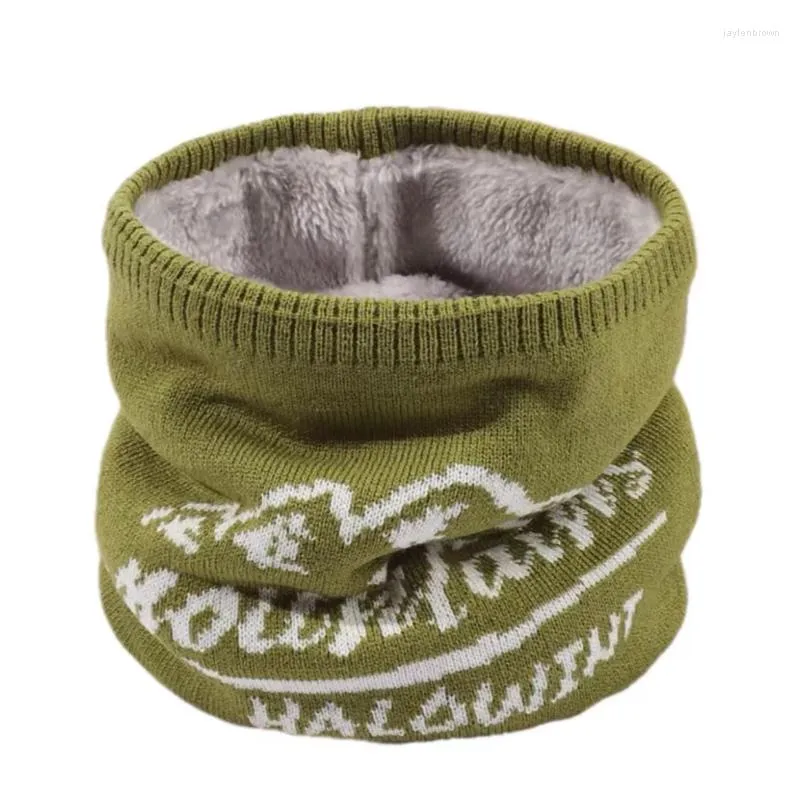 Bandanas Lint Ring Scarf Women Winter Full Face Knitted Warm Plush Fashion Soft Woolen Yarn 2022