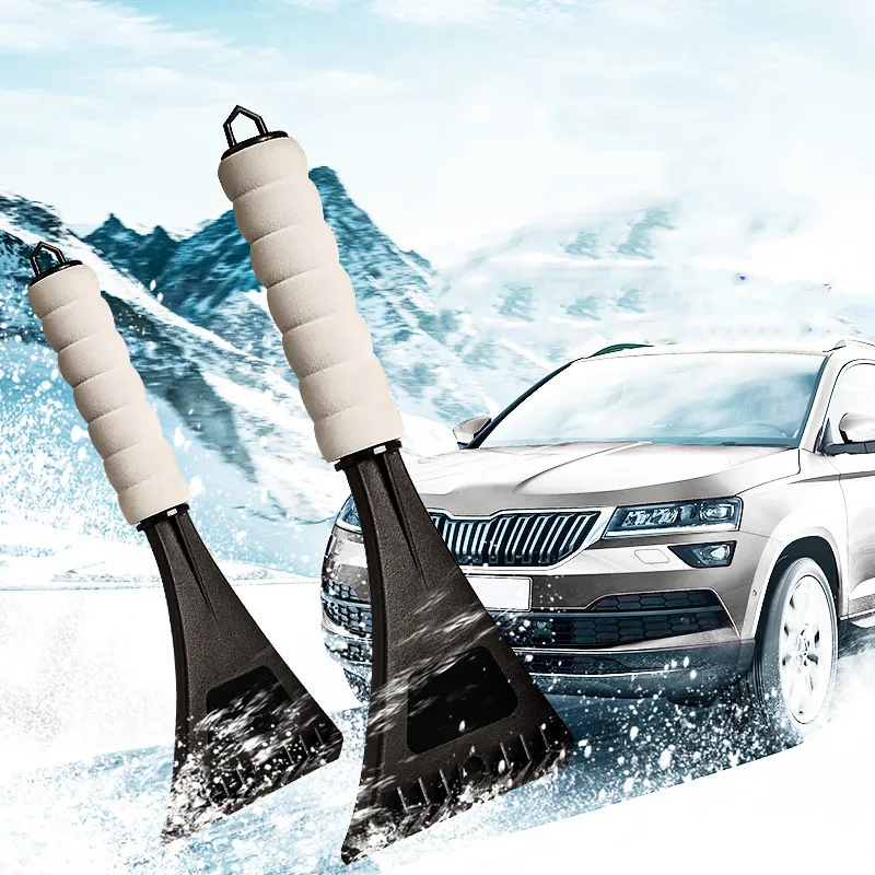 Cleaning Brushes Snow cleaning tools in winter Snowes scraperes for automobile Windshield snows scraper EVA sponge handle Ice scrapers