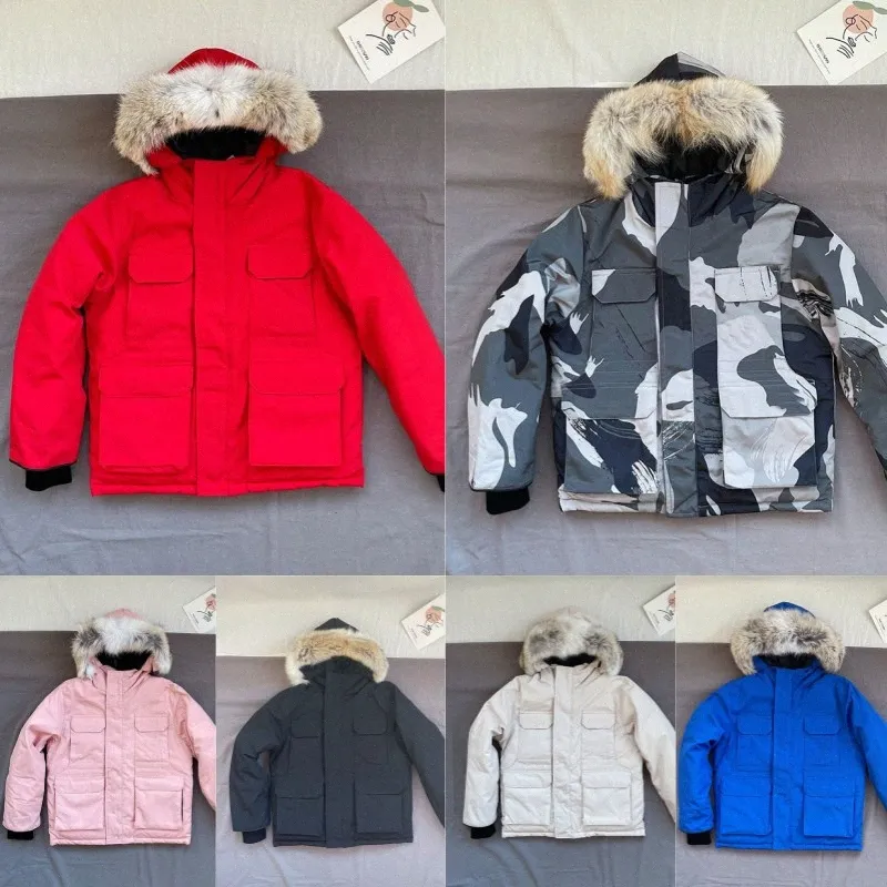 kids clothing down jackets hooded coats boys and girls winter teens thick coats for children E4V4#