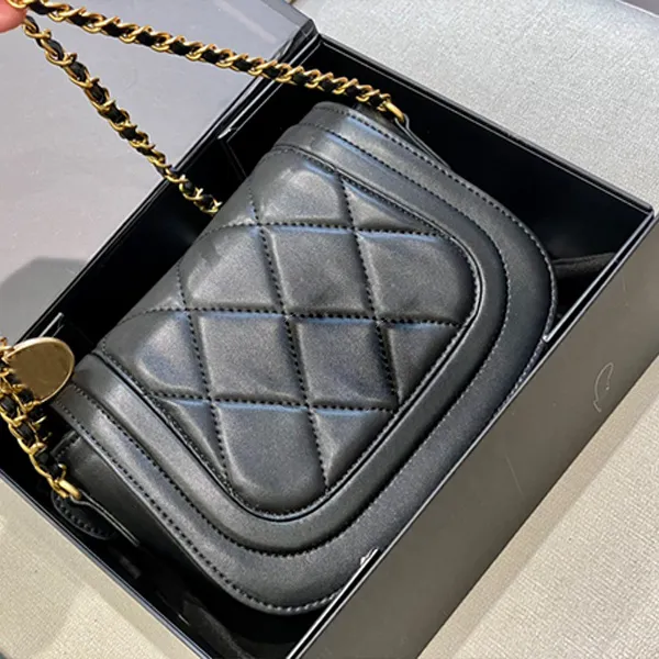 Designer Chain Bag Handbags Classic Women's Bag Lattice Chains Vintage Bags Messenger Fashion Purse Black Handbag Totes Party Clutch