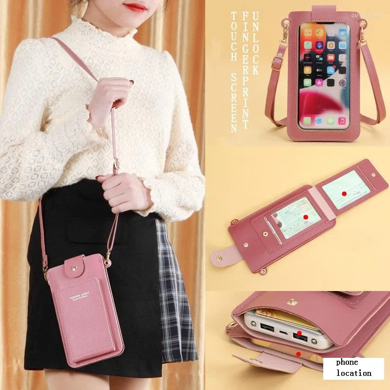 Evening Bags Cell Phone Bag Fashion Women Messenger Mini Shoulder Luxury Handbags Girl Purse Driving License Card