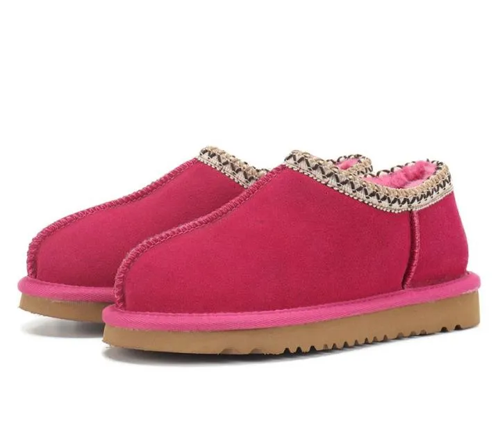 Designer kvinnor snö sandaler australien plattform boot tjock botten äkta läder varma fluffiga tofflor